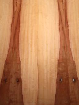 Birnbaum Furnier Holz Birnenfurnier 2Y 141x17-20cm 4 Blätter 