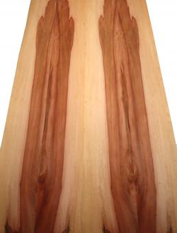 Birnbaum Furnier Holz Birnenfurnier 2Y 147x20-22cm 4 Blätter 