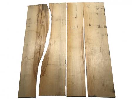 4x Eschen Brettchen Eschenholz DIY 90x14-23cm x 7-9mm 