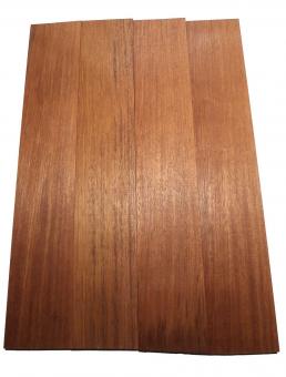 3x Merbau Holz Brett Mahagoni schlicht 96x17cm 25mm S 