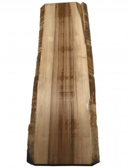 Satin Nussbaum Holz Amberbaum Brett 107x34-38cm x 49mm 