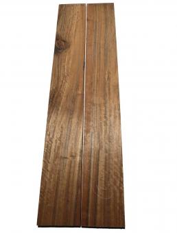 2x Amazakoue Riegel Holz Mutenje Curly 113x15,5-16cm x 22mm 