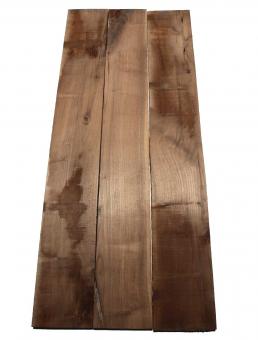 3x Nussbaumholz Walnussholz Brett 102x14-15cm x 24mm E10 