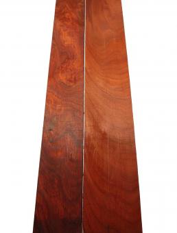 2x Padouk Holz Brett Paduk wild 105x14-17,5cm x 22mm R4 