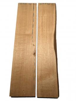 2x Eichenholz Brett Eiche Holz DIY 70x14-16cm x 46mm 