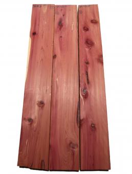 3x Aromatische Rot Zeder Holz Wacholder 84x11-13cm x 50mm 