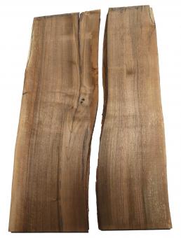 2x Walnussholz Brett Nussbaumholz 93x20-31cm x 36mm 