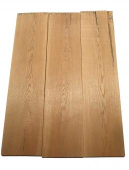 3x Eichenholz Brett Eiche Holz DIY 89x21,5cm x 23-24mm 