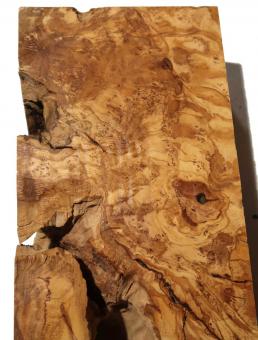 Oliven Wurzelholz Maser Epoxid Holz Drechseln 39x13-15cm x 78-83mm 