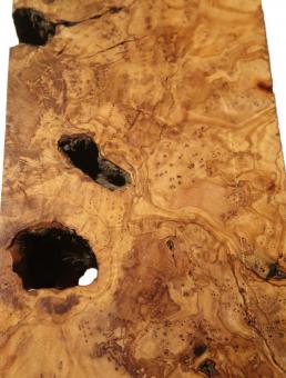 Oliven Wurzelholz Maser Epoxid Holz Drechseln 39x15,5cm x 80-82mm 