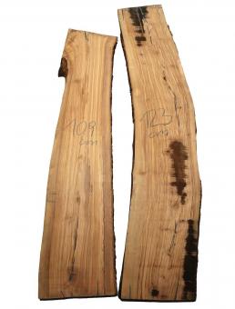 Olivenholz Brett Olivenbaum Baumscheibe 109x21-25cm x 24-25mm 