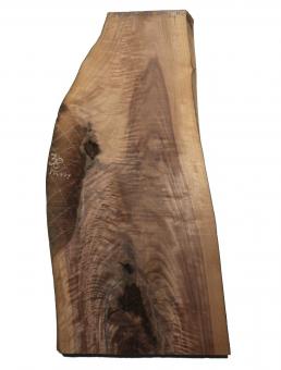 Nussbaum Riegel Holz Tonholz curly 84x25-36cm x 37-45mm 