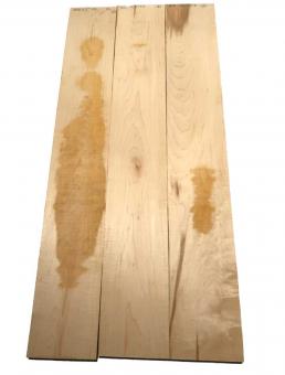 3x Ahornholz Ahorn Maple Holz Brett 102x15,5cm x 23mm 