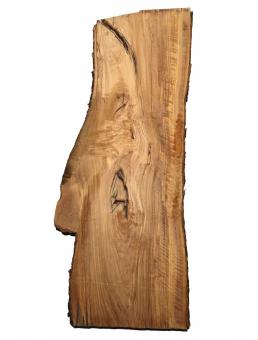 Olivenholz Brett Riegel Olivenbaum 118x33-40cm x 27mm Curly 