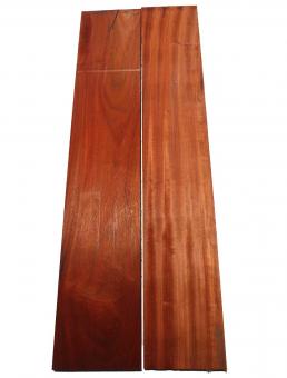 2x Padouk Holz Brett Paduk wild 104x18-20cm x 22mm 