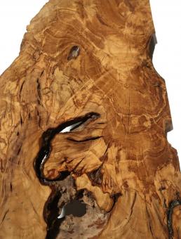 2x Oliven Wurzelholz Maserholz Epoxid Holz 51x23cm x 28-34mm 