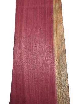 Amarant Holz Purpleheart mit Splint 118x17,5cm x 48mm 