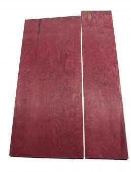 Amarant Pommele Holz Purpleheart f. Kleinteile 81x18,5cm x 22mm 