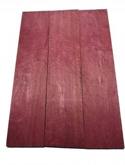 Amarant Pommele Holz Purpleheart wood 82x18,5-19cm x 22mm 