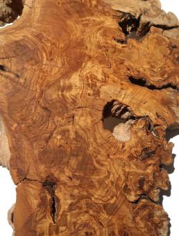 2x Oliven Wurzelholz Maserholz Epoxid Holz 62x37cm x 26-33mm 