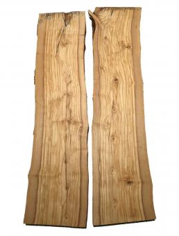 2x Olivenholz Brett Olivenbaum Holz 78x17-20cm x 26-27mm 