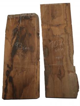Räuchereiche Holz Eiche geräuchert Eichenholz 93x37-41cm x 37mm 