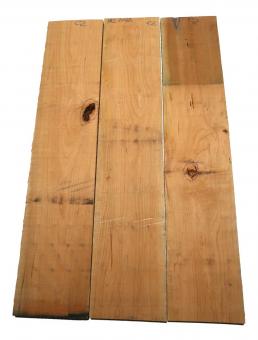 3x Kirschbaum Holz Kirschholz 102x20-21cm x 27-29mm C2 