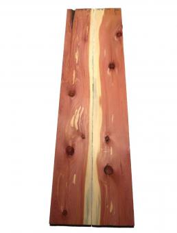 2x Aromatische Rotzeder Zeder Holz 114x16cm x 24mm 