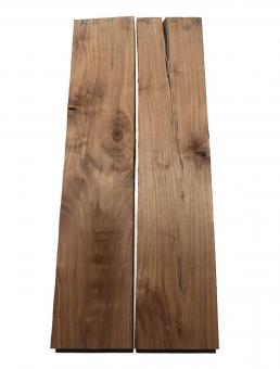 2x Nussbaumholz Walnussholz Nussholz 72x15cm x 49mm 