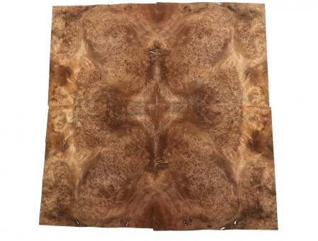 Nussbaum Wurzelholz Furnier Maser X 24x23cm 24 Blätter 