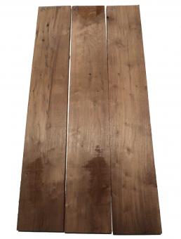 3x Nussbaumholz Walnussholz Brett 92x15cm x 24mm V4 
