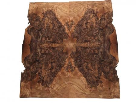 Nussbaum Wurzelholz Furnier Maser X 25x22-24cm 20 Blätter 