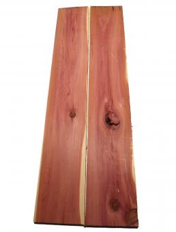 2x Aromatische Rotzeder Zeder Holz 119x19,5cm x 24mm 