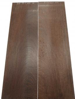 2x Wengeholz Brett Wenge Holz Panga Panga 77x23,5cm x 24mm 