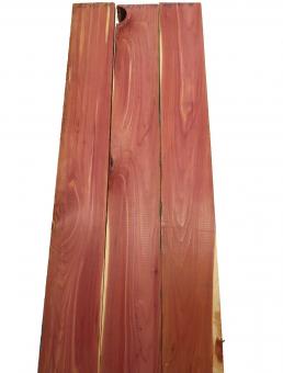 3x Aromatische Rotzeder Zeder Holz 83x10,5cm x 24mm 