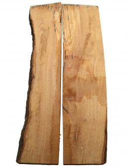 2x Olivenholz Brett Olivenbaum 71x13-18cm x 27mm 