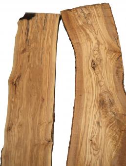 Olivenholz Brett Olivenbaum Baumscheibe 124x23-31cm x 27mm 