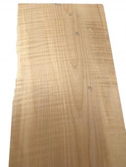 Riegelahorn Holz Ahorn Riegel geriegelt curly 71x23cm x 25mm 