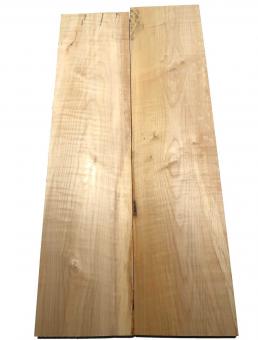 2x Riegelahorn Holz Ahorn Riegel geriegelt curly 79x19cm x 25mm 