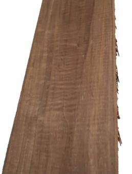 2x Nussbaum Riegel Holz Tonholz curly 70x14cm x 22-24mm 