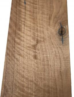 Nussbaum Riegel Holz Tonholz curly 71x17,5cm x 25mm 