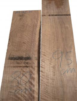 Nussbaum Riegel Holz Tonholz curly 80x17,5cm x 25mm 