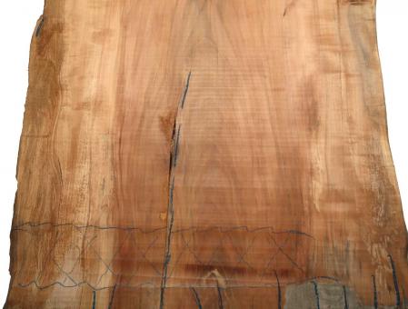 Apfelbaum Holz Baumscheibe rustikal 115x39-54cm x 45-47mm 