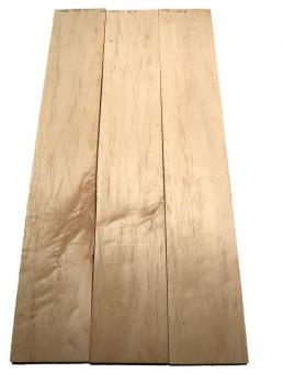 3x Ahornholz Maser Ahorn Maple Holz 102x17cm x 23mm S1 