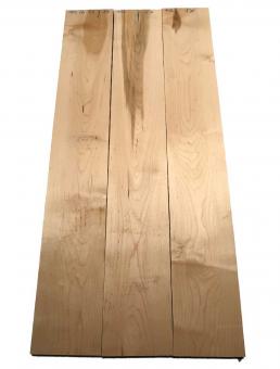 3x Ahornholz Ahorn Maple Holz Brett 102x16cm x 23mm S4 