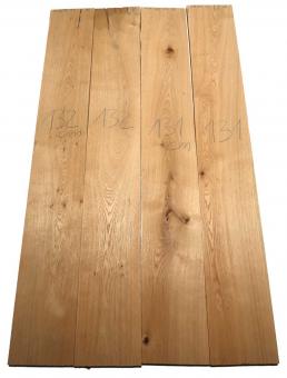 2x Eichenholz Brett Eiche Holz DIY 131x18,5cm x 23mm 