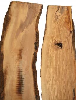 Olivenholz Brett Olivenbaum Baumscheibe 107x21-27cm x 27mm 