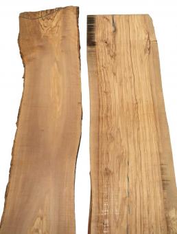 Olivenholz Brett Olivenbaum Baumscheibe 116x22-27cm x 27mm 
