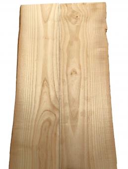 2x Eschenholz Brett Esche Holz 84x21-26cm x 22mm 