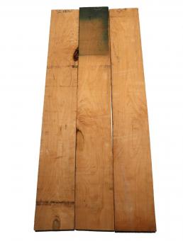 3x Kirschbaum Holz Kirschholz 101x14,5cm x 27-29mm S2 